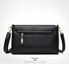 2025 Fashion Soft Leather Crossbody Handbag - Light Luxury Casual Square Bag for Moms