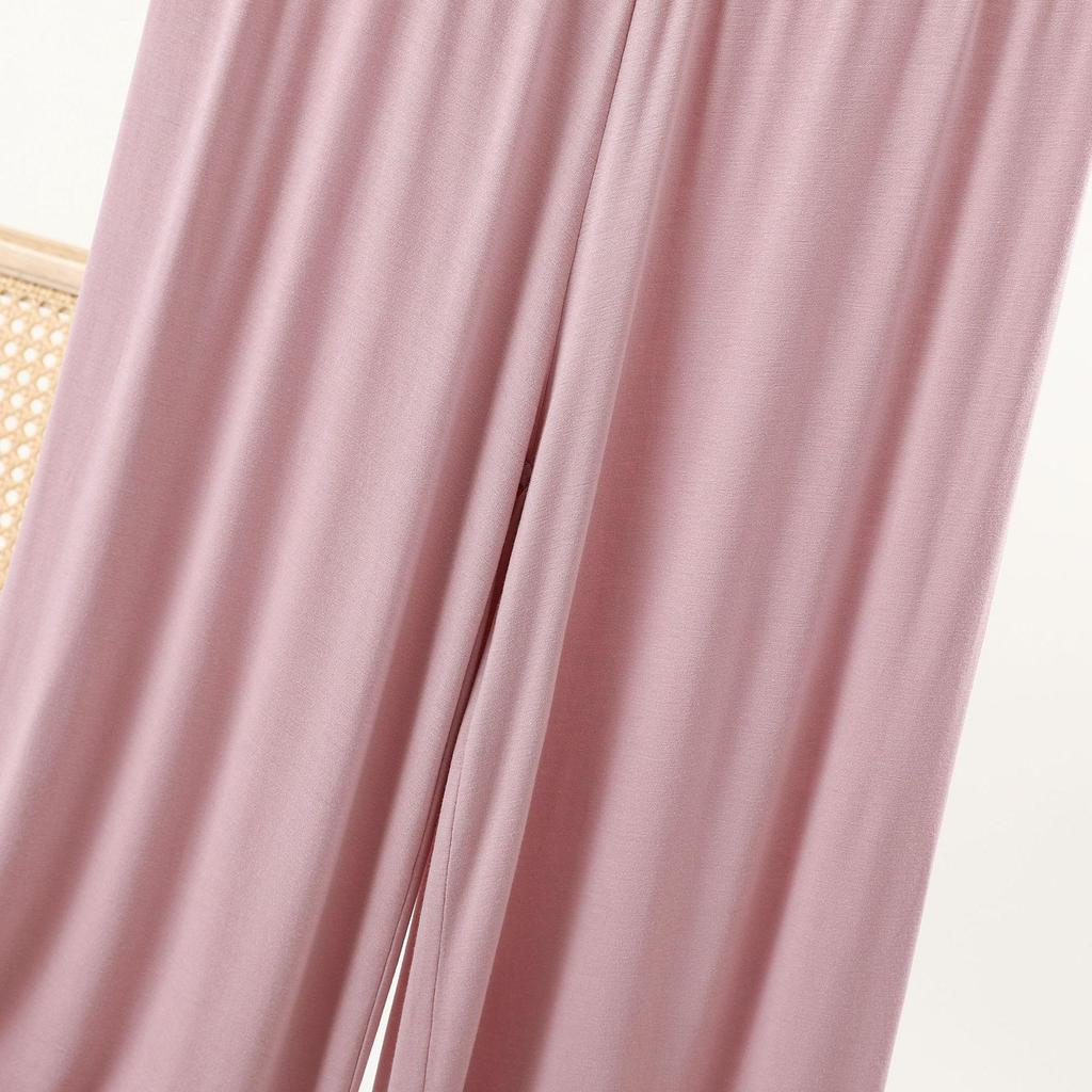 Summer Modal Plus-Size Loose Wide-Leg Cropped Pants - Korean Style High-Waist Casual Trousers