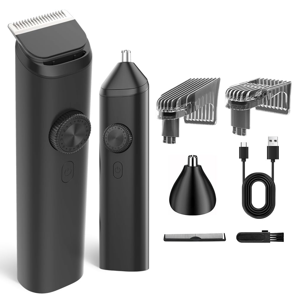 Industry Electric Hair IPX8 Fully 20 Cutting Length Nose Hair Cordless Hair Safety Automatic Fully Easy for and Home Use "2025 Innovation" Men's