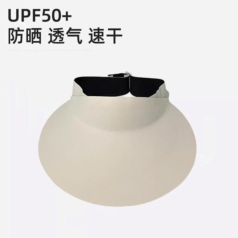 Integrated Sun Protection Hat Women's Summer Sun Protection Sun Hat UV Protection Foldable Sports Empty Top Hat Outdoor Sun Hat