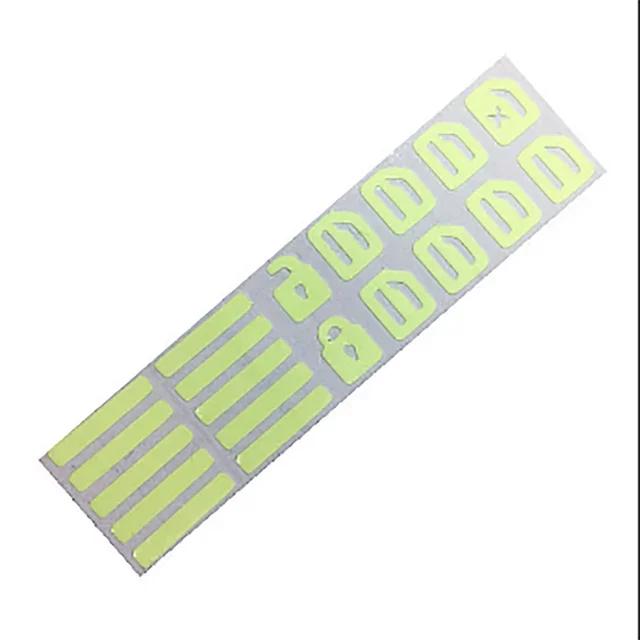 1set Car Windows Control Panel Luminous Decals Door Window Lift Switch Decoration Car Interior Sticker Auto Accessories