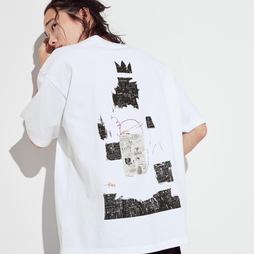 

UNIQLO ЯПОНИЯ Jean Michel Basquiat King Pleasure UT оверсайз с короткими рукавами