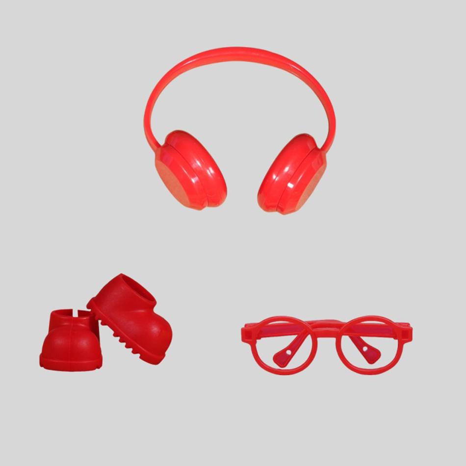 For Labubu Doll Accessories Mini Headphones Shoes Glasses For 15/17Cm Labubu Doll Clothing Accessories Girls Clothing Gifts