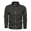 Frühlings- und Herbst-Dünne Herren-Baseballkragen-Einfarbig-Jacke Lässige Air Force One-Jacke Herren