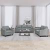 Vidaxl 3-Cz. Relaxation Set With Cushions, Light Grey, Fabric