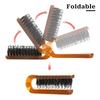1pcs Mane Bristle Hair Brush Amber Foldable Portable Comb Pocket Collapsible Travel Massage Hair Styling Tool Salon Gift