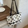Nova Bolsa de Ombro Casual com Bolinhas Bolsa Mensageiro para o Trabalho Bolsa Almofada Bolsa de Lona Baguete Feminina
