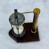 Nautische Messing Sanduhr, Dekorative Sanduhr mit Holzsockel, Messing Sanduhr, Individuelle Heim- und Bürodekoration, Weihnachtsgeschenk