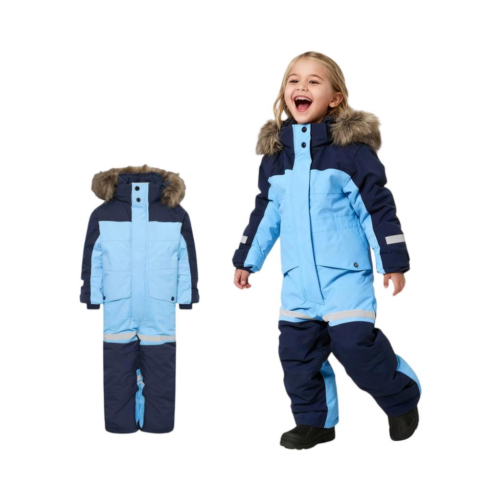 Kids' Snowsuit - Fleece Lined Insulated Onesie
