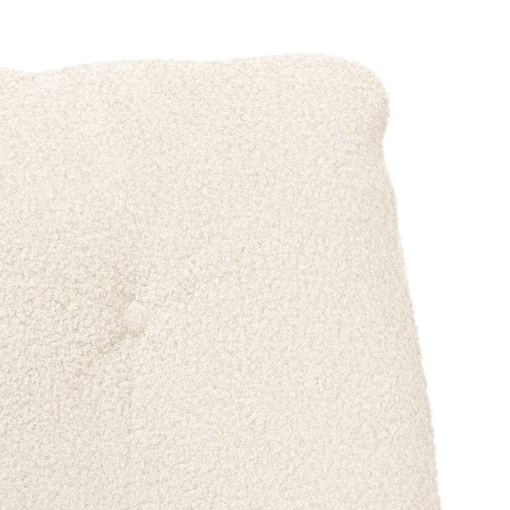 Cream Armchair 69 X 74 X 93 Cm Sherpa Fabric