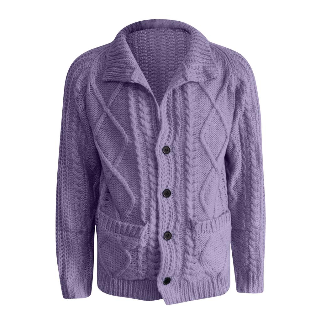 Europäischer und amerikanischer Herrenstrickmantel und Winter-Rollkragen-Kapuzenpullover