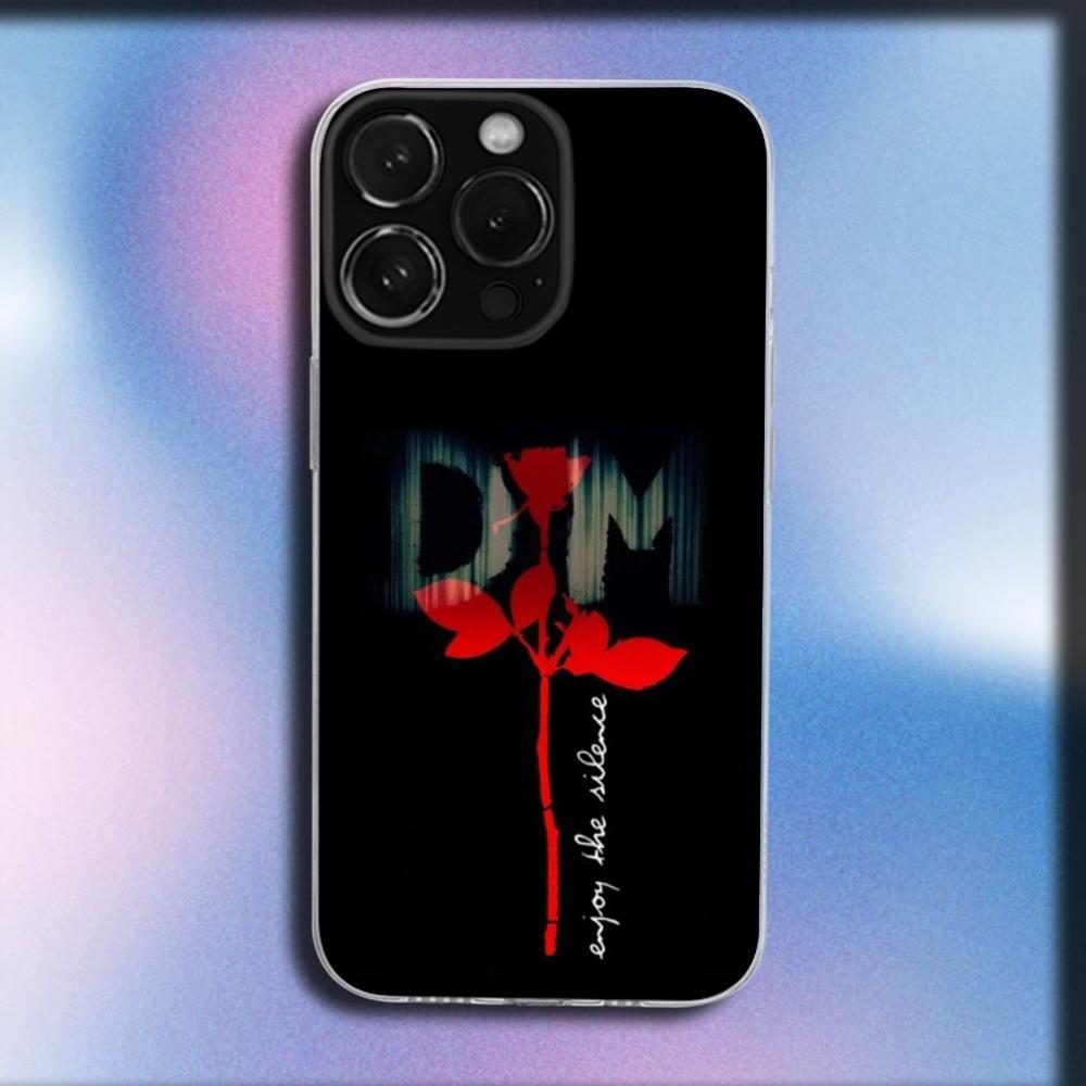 

D-Depeche Mode Phone Case For iPhone 16,15,14,13,12,11 Plus,Pro,Max,XR,XS,X,Plus,SE,Mini Transparent Soft Cover iPhone15plus
