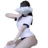Sexy underwear pure senior wear split briefs pure desire sexy game swimsuit set small breasts show big