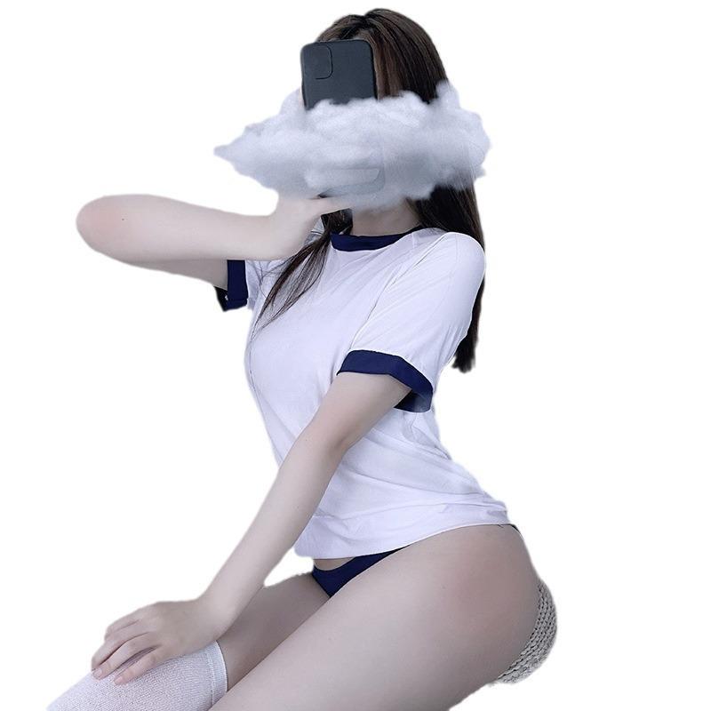 Sexy underwear pure senior wear split briefs pure desire sexy game swimsuit set small breasts show big