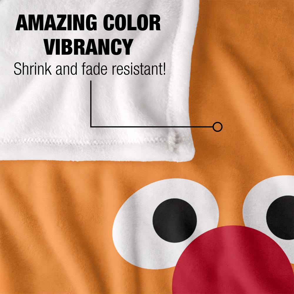 Sesame Street Face Ernie Blanket