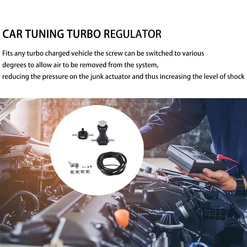 Vehicle Boost Gauges Universal Boost Controller Adjustable Bilateral Turbo Valve Regulating Gauge Automobiles Gauges Accessories