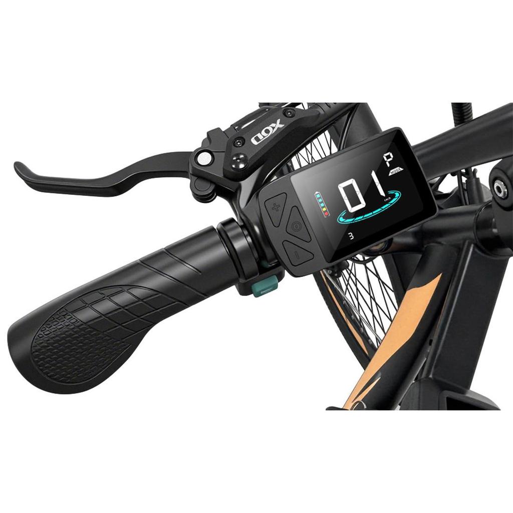 Bicicletta elettrica EMOKO EC27 con doppia batteria 20*25ah per consegne urbane e trasporto merci, 27,5", 500W, freni idraulici anteriori e posteriori, autonomia massima di 150-180 km.