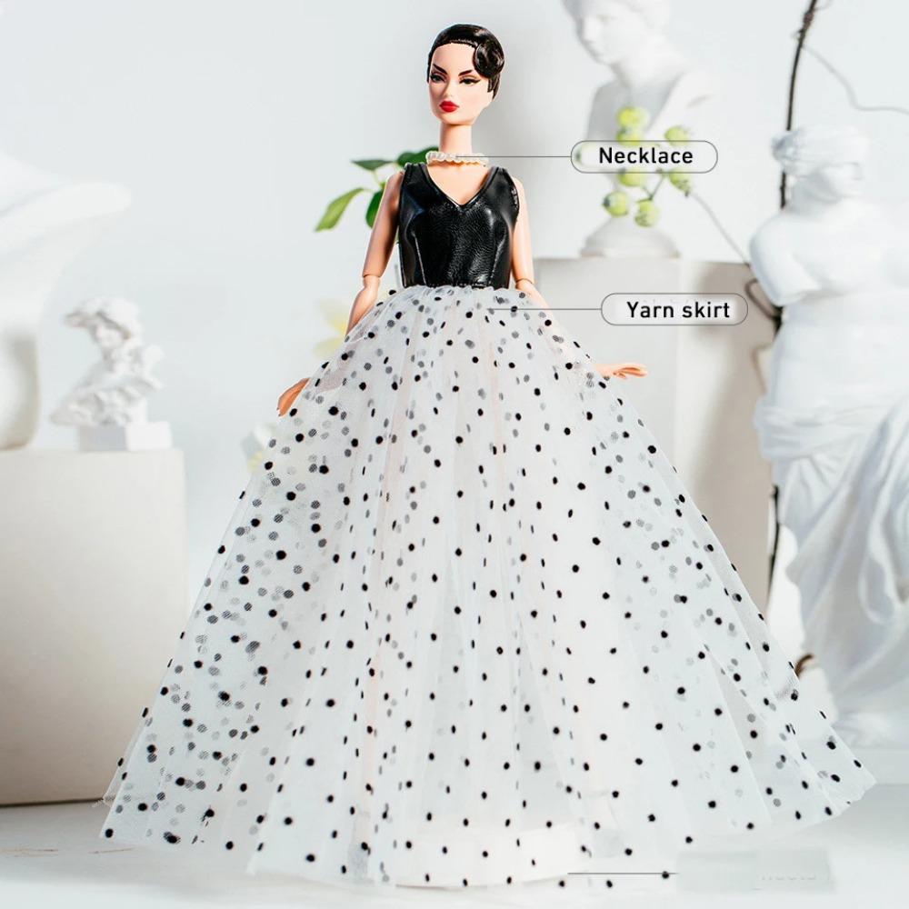 32cm Supermodel Doll Clothes Suit European Fashion Black Romantic Series Accessories Set Princess Dress DIY Toys Collector Gifts