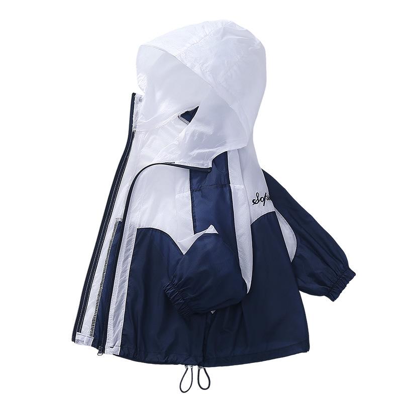 Boys' Lightweight Summer Sun Protection Clothing - Ultra-Thin, Breathable, Quick-Drying for Medium & Large Children, Trendy 2026 Style