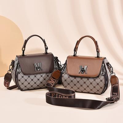 Diamond Check Crossbody Bag  Feminine Tote  Explosive Fashion Trend