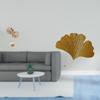 Nordische Abstrakte Metallskulptur und Schmiedeeisen Ginkgoblätter Wanddekor Kreative Figurenornament