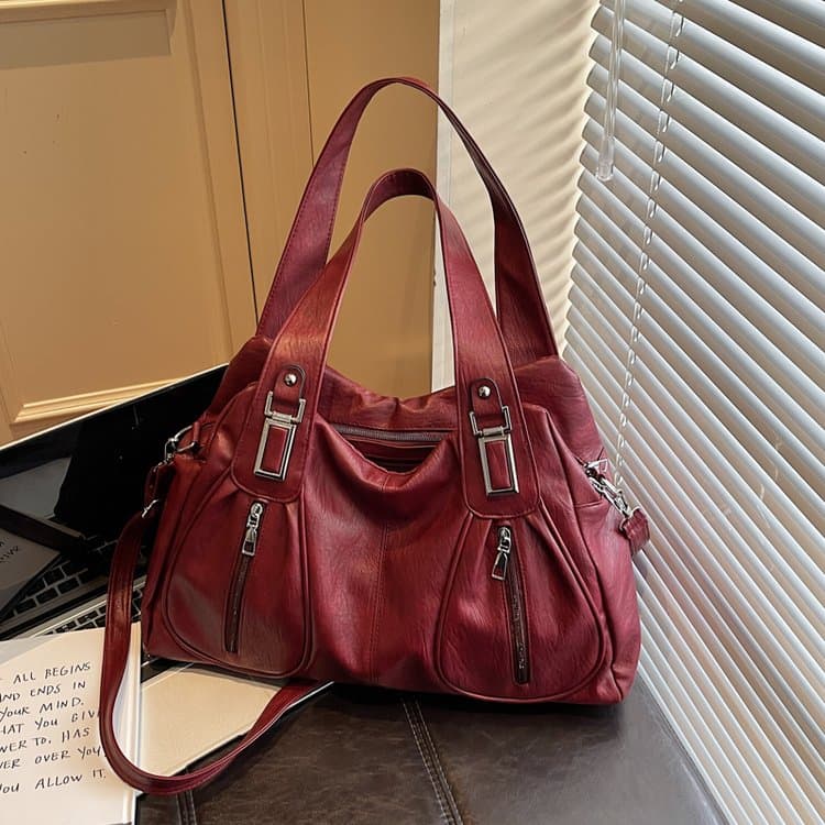Retro Locomotive Tote Bag Women s Versatile Shoulder Bag красный