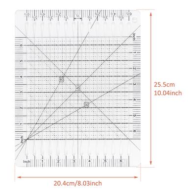 1 Stück DIY Nähschablone Lineal, Acryl unregelmäßiges Patchwork Lineal, Quilting Schablone, multifunktionales transparentes Spleißlineal