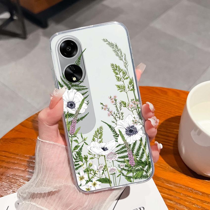 For Oppo A1 A11 A12 A15 A17K Luxury Transparent Lens Protection Cases Mysterious Whale Pattern Shockproof Protective Back Cover Shell For Oppo Housing