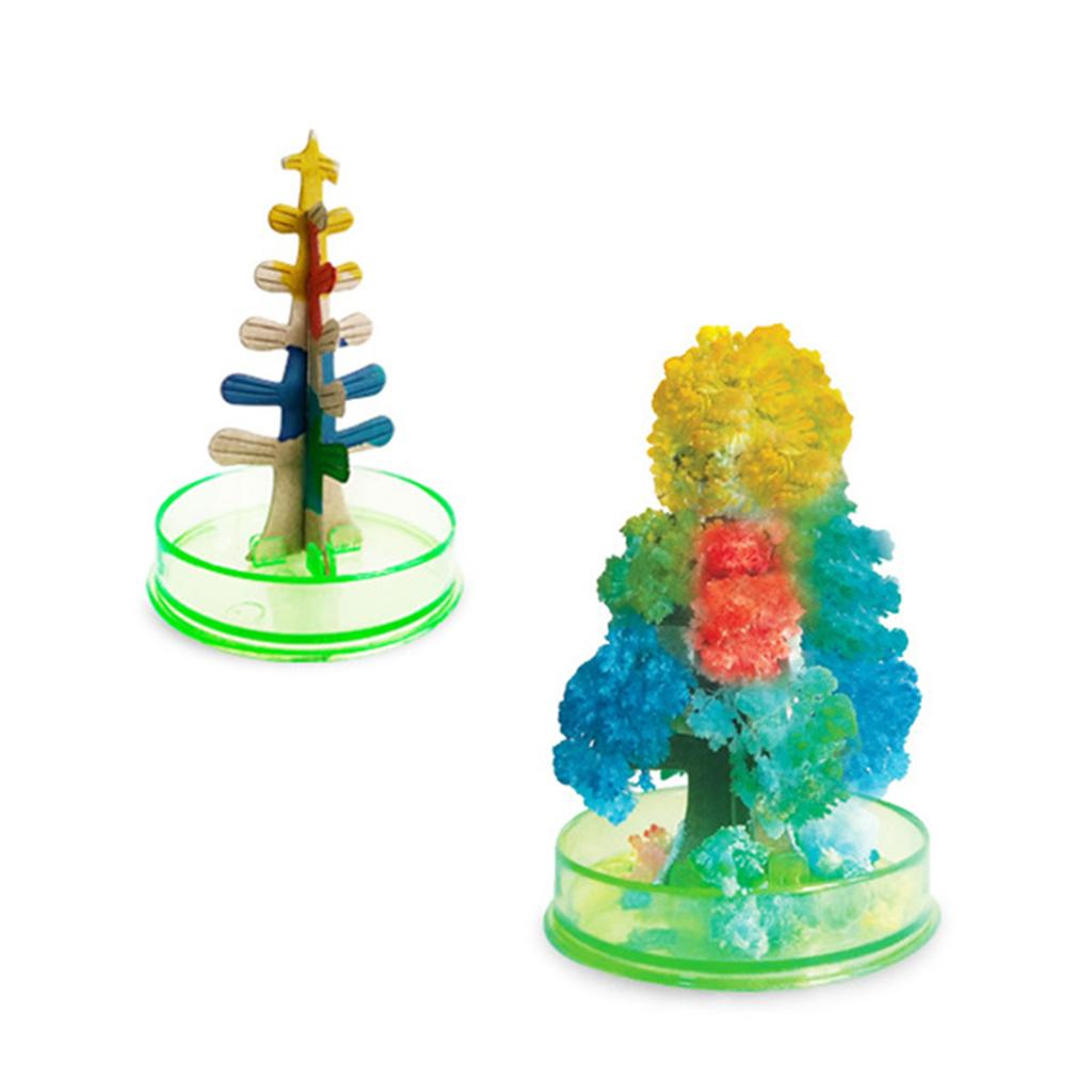 Mini Crystallized Christmas Tree Interesting Romantic Growing Blossoming Christmas Tree 2024 Kids Children Funny Gifts Handmade