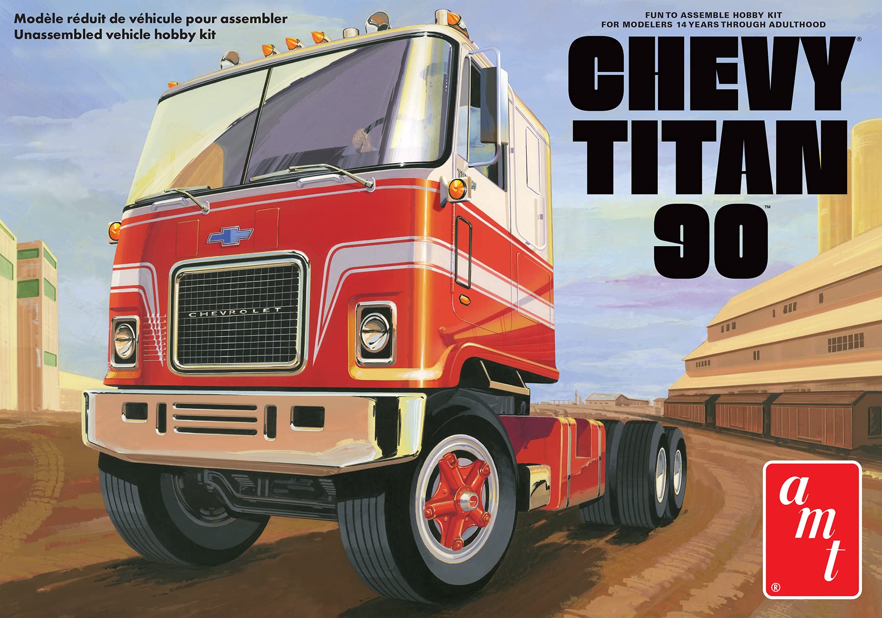 

AMT Chevy Titan 90 Semi Tractor Plastic Model AMT1417 1/25