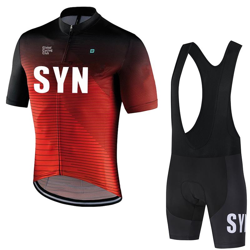 

2026 SYN Cycling Sports Shirt Short Set Men s Cycling Top Cycling Shorts Road Cycling Jersey Cycling Bib Sponge Cushion Shorts XL жовтий