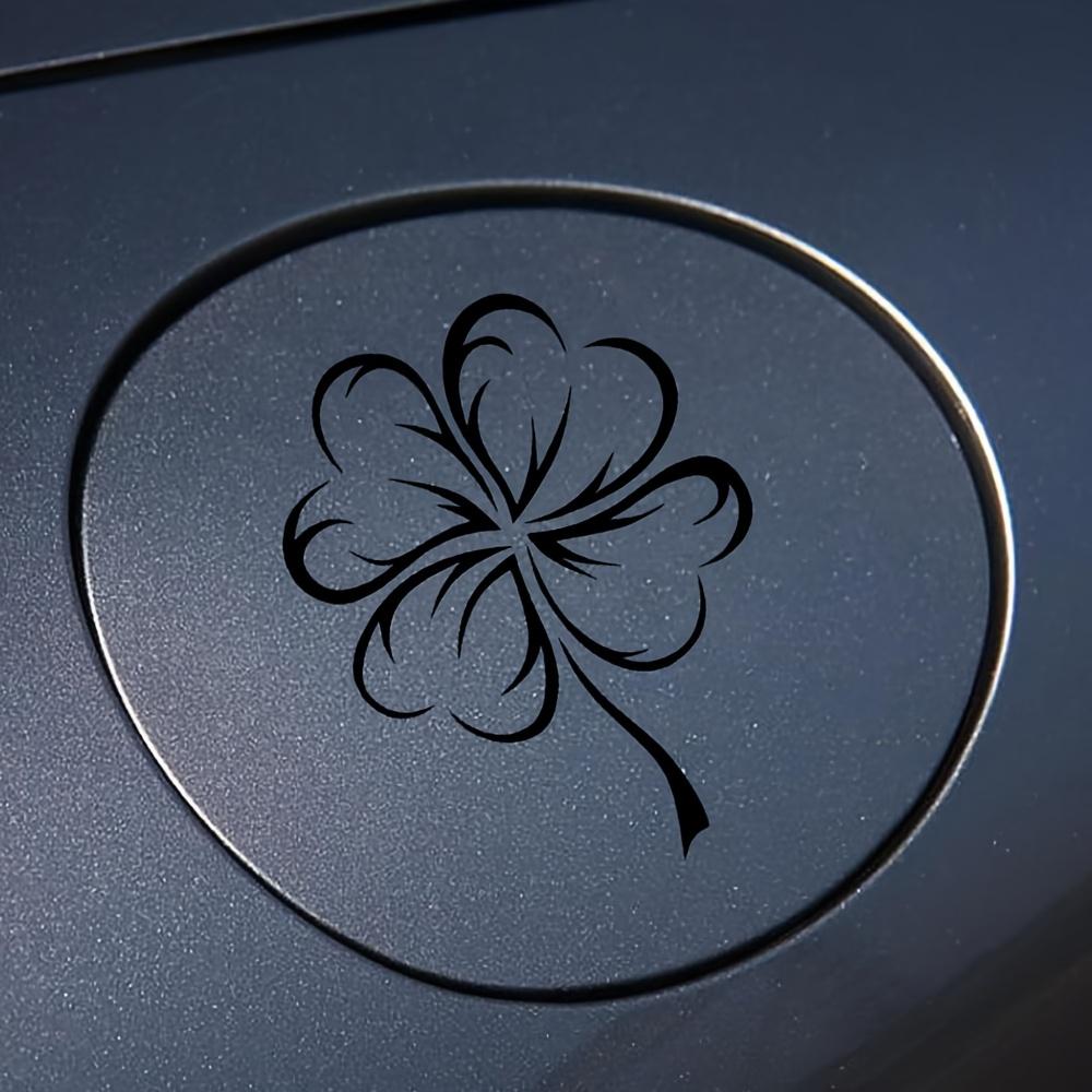 Adesivo in Vinile Impermeabile Quadrifoglio, Decalcomania con Motivo Fortunato per Casco da Moto Paraurti Auto