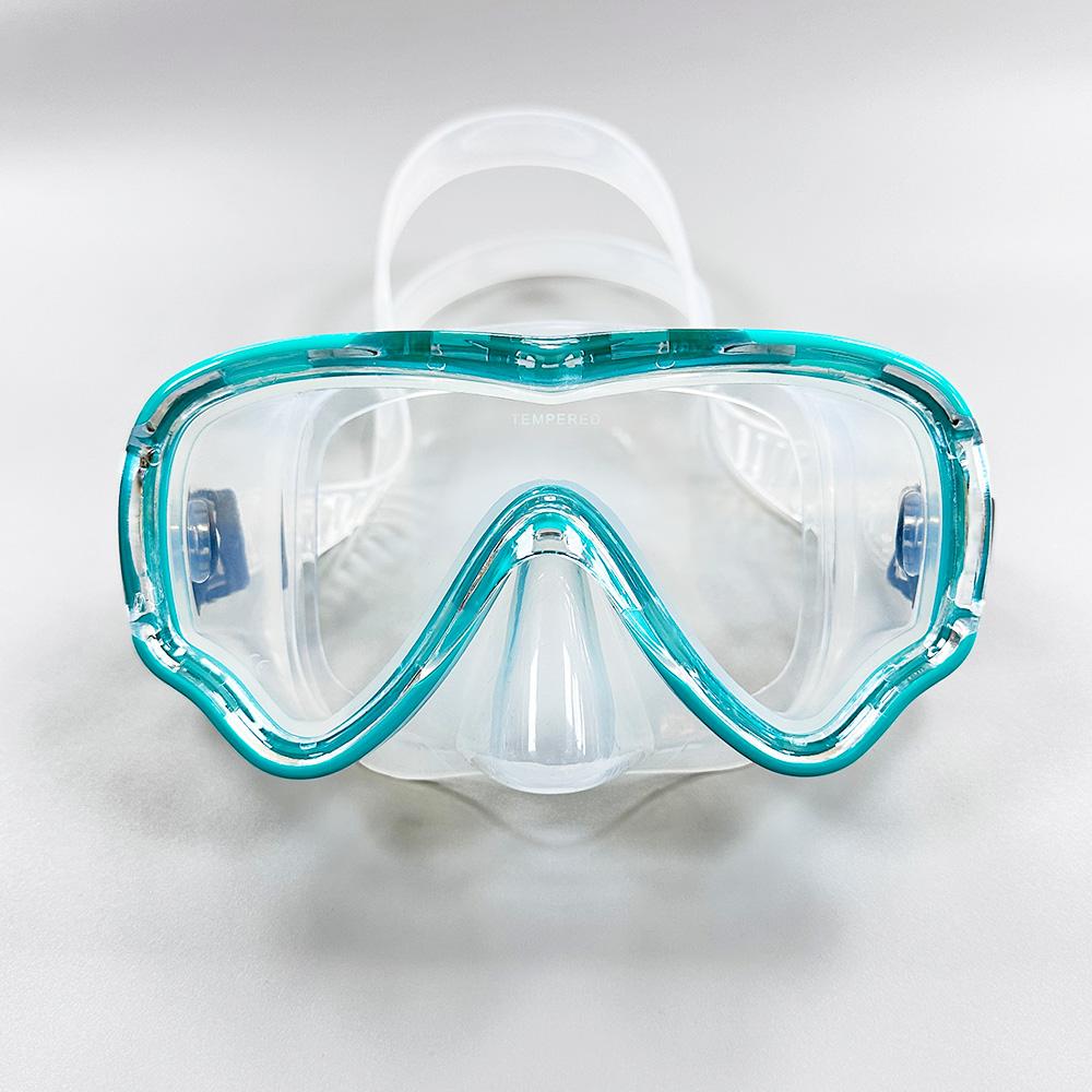 

Профессиональная детская маска для плавания с маской и трубкой, детская маска для дайвинга, противотуманные очки для плавания с крышкой для носа для подводного плавания, обучение плаванию зелёный