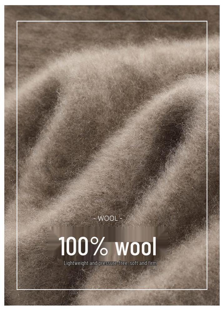 Women's Solid Color V-Neck Wool Pullover Sweater - Loose Fit, Thickened for Autumn/Winter