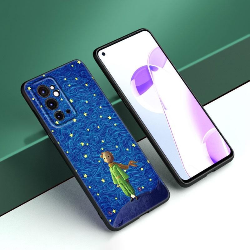 The Little Prince Black Silicone Phone Case For OnePlus 9 10 11 12 ACE 2V Pro 9RT 10T 10R Nord CE 2 3 Lite N10 N20 N30 5G