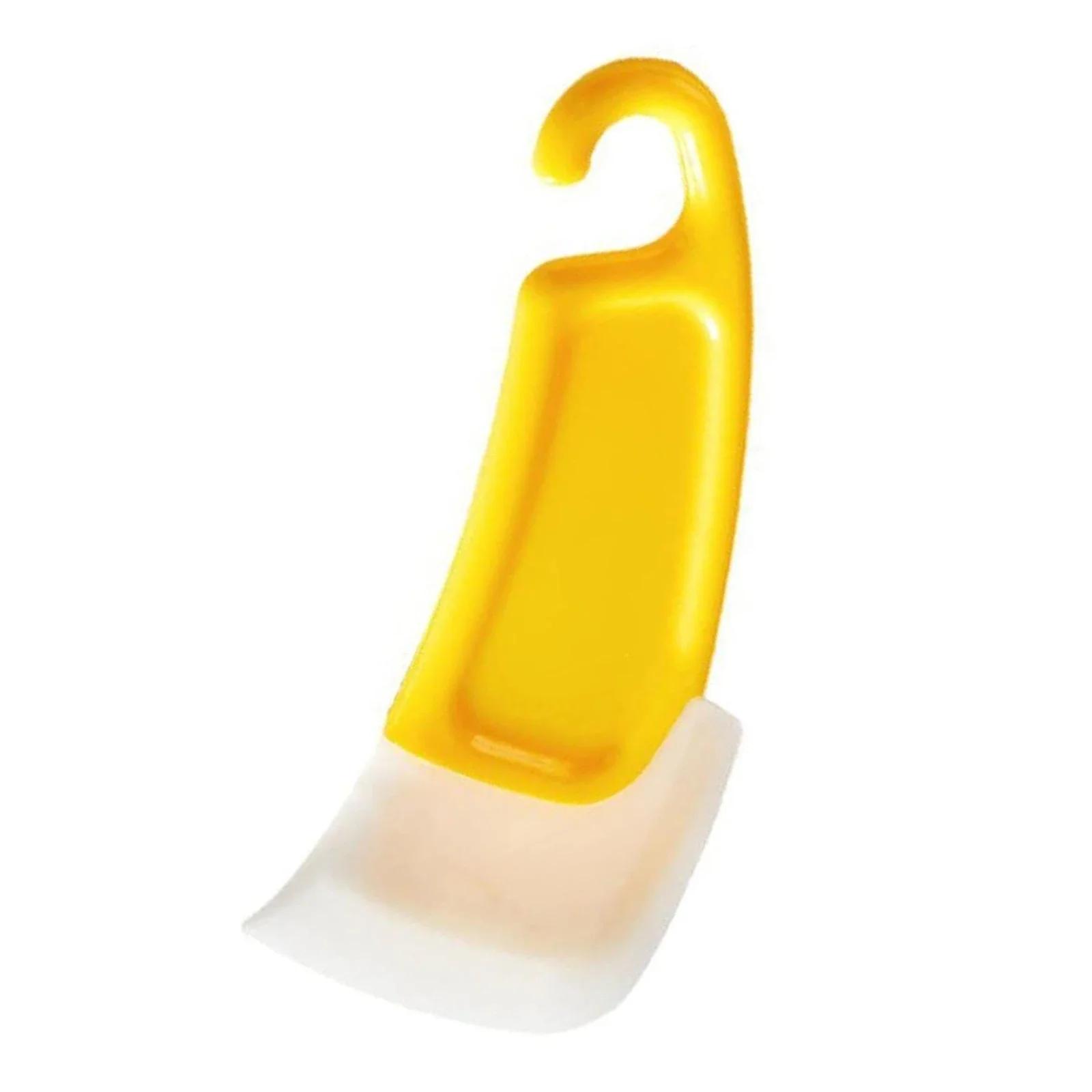 

Высококачественный высокотемпературный силиконовый скребок для легкой очистки жирных кастрюль и кухонных поверхностей yellow жёлтый