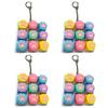 Funny Cat Paw Keychain 9 Keyboard Stress Relief Pendant Calm Decompression Keyring  Pass Time