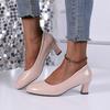 Fashion Slip-on Women's Shoes 2024 Autumn Style Shallow Comfortable Work Shoes Casual Fashion High Heels Large Size 34-43 Tacones Mujer