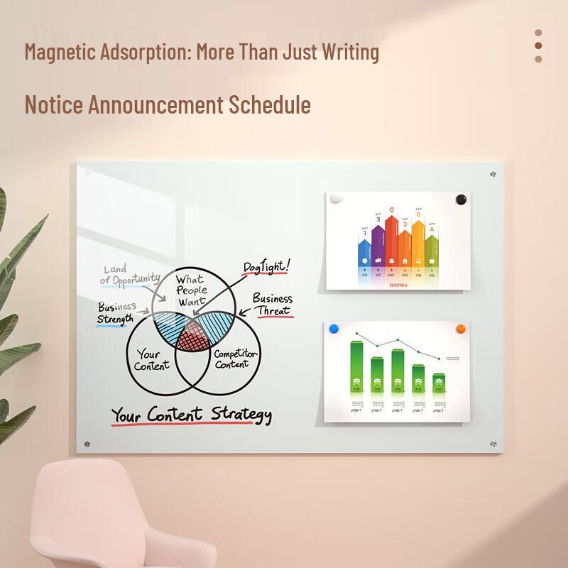 Deli Magnetic Tempered Glass Whiteboard