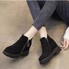 Martin boots women's thick-soled inner heightening side zipper short boots new autumn and winter fashion versatile non-slip boots women
