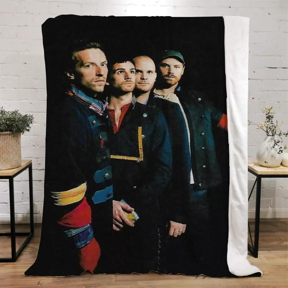 Coldplay Throws Blankets for Sofa Luxury Throw Blanket King Size Fluffy Plaid Microfiber Bedding Beach Towel Home Interior Knee