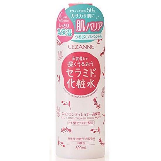 Cezanne Skin Conditioner High Moisture 500ml Ceramide Large Capacity