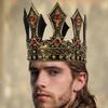 King Crown Headwear for Weddings and Masquerades Adjustable Cownpiece Antique Tiaras for Stage Performances