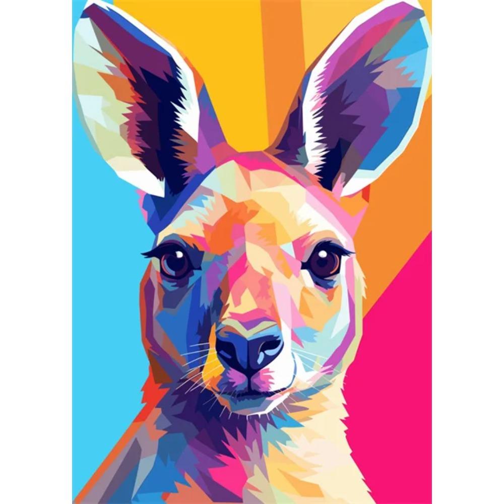 Abstrakt Färgstark Vilda Djur Canvasmålning Bläckfisk Katt Apa Lejon Graffiti Popkonst Målare Väggkonst Väggmålning för Heminredning