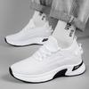Mesh Elevator Shoes Men Lifting Board Shoes Flat Sneakers Summer Thick Sole Hidden Height Enhancing Increase Sports Casual Shoes