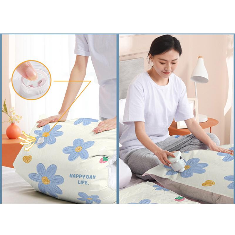 Vacuum Storage Bags Compression Bags for Clothes Thickened Material Space Saving Storage Organizer Travel Home Use Bedding Clothes Storage Bag