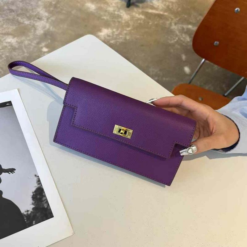 2026 Nová peněženka z pravé kůže Palm Pattern Kabelka na řetízku přes rameno Diagonalní Cross Body