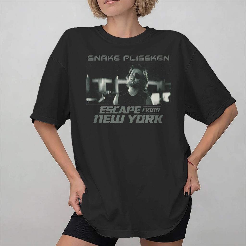 Unisex Women Graphic Printed Escape From New York Snake Plissken T Shirt Tee Cotton Tshirts Clothes