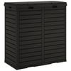 Outdoor Trash Bin Black 78 X 41 X 86 Cm Polypropylene