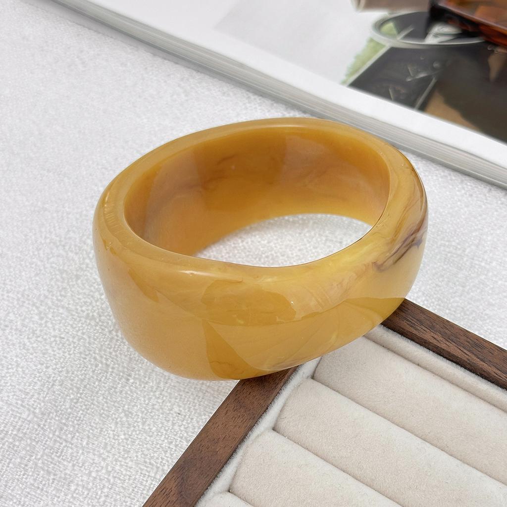 Y2K Boho Transparent Resin Acrylic Bangles for Women 2025 New Fashion Geometric Irregular Bracelet Aesthetic Jewelry